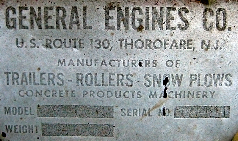 Trailer manufacturer's tag