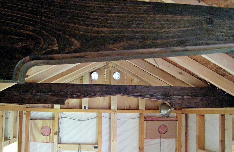 Beams installed