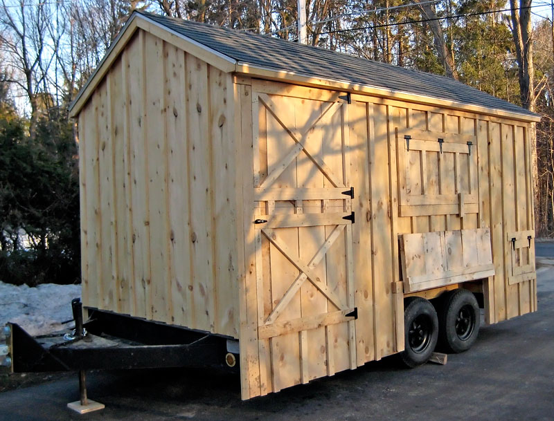The Tudor Trailer in the driveway