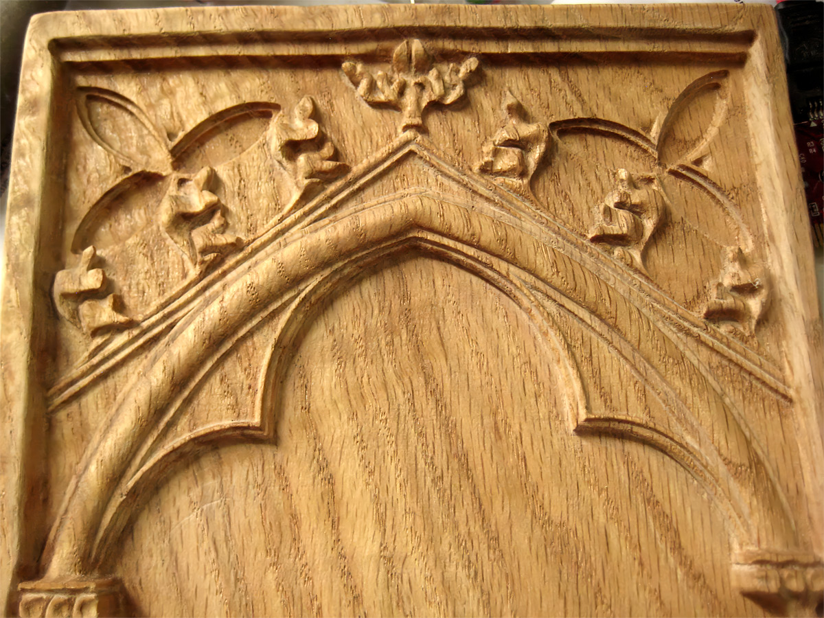 Top portion with undercuts complete